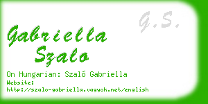 gabriella szalo business card